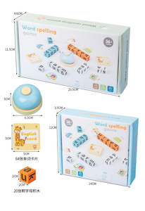 Jouet éducatif pour enfants, puzzle en bois, alphabet, cognition, jeu d'<span class=keywords><strong>orthographe</strong></span>, 26 lettres de l'alphabet anglais - Product Image 6