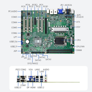 Nueva Placa Base Industrial ATX para Servidor, Adipcom EAMB-1502, CPU de 10.ª Generación, LGA 1200/2 LAN/2*DDR4, Doble Canal, 64 GB - Product Image 6