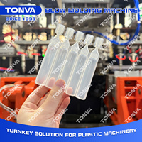 Machine de soufflage par extrusion automatique pour ampoules monodose en PE, connectées par bande, pour flacons et ampoules à presser en plastique