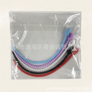 Colorful Soft Silicone Tadpole Cable Ties Set Releasable For Earphone Data Cables Organizer Daily Use - Product Image 3