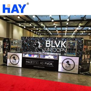 En gros Sublimation Double Face Rétro-Éclairage 10X20 Modulaire L'île Moderne Salon Commercial Stand Ensemble Ups - Product Image 1