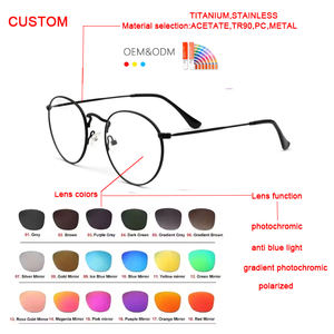 Lunettes Lunettes Lunettes Lunettes Lumière <span class=keywords><strong>Bleue</strong></span> Blocage Oeil Anti métal Cadre Optique mode lunettes 3447 - Product Image 2