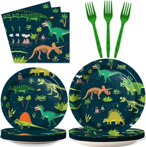 Conjunto <span class=keywords><strong>de</strong></span> vajilla <span class=keywords><strong>de</strong></span> mundo <span class=keywords><strong>de</strong></span> dinosaurios, platos <span class=keywords><strong>de</strong></span> temática jurásico, servilletas, decoraciones <span class=keywords><strong>de</strong></span> fiesta, recuerdos - Product Image 1