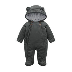 Tutine Invernali OEM in Pile per Neonati, Salopette Spesse e Calde per Bambini Piccoli con Chiusura a Cerniera, Stampa in Poliestere - Product Image 3