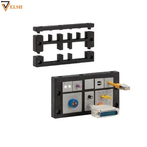 Sistema de entrada de cable Panel de pared pasante desmontable Placa de entrada de cable poroso sin halógenos