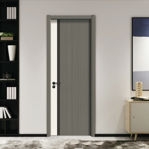 Hiện đại gỗ-nhựa da cửa hot-bán không thấm nước chống cháy polyvinyl clorua trong nhà giả mạo cửa biệt thự siêu thị - Product Image 6