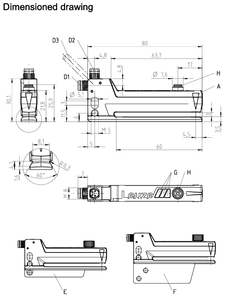 เซ็นเซอร์โฟโตอิเล็กทริกแบบแยกส่วน Leuze GS 63B/6D,200-S8 50131604 ช่องรับแสง 3 มม. สำหรับเครื่องตรวจจับฉลากทึบแสง - Product Image 3