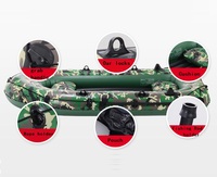 Bateau gonflable camouflage à vendre, pour 2, 3 ou 4 personnes, bateau de pêche, kayak gonflable épaissi, radeau