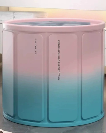 Pink and blue