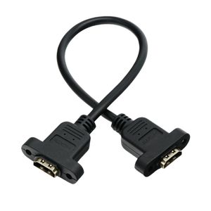 HDMI female-to-female extension cable with ear <b>screw</b> holes for securing HDMI dual-female high-definition connection cable, all-c - Product Image 1