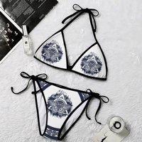 Sexy Bh En Bikini Sets Zuid-Afrika Land Vlag Print Plus Size Vrouwen Bikini Sets Goedkoopste Badmode 2 Stuk Set Vrouwen Bikini