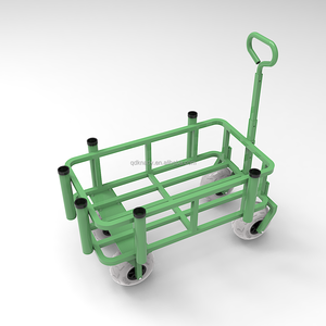 Carrello da Pesca in Alluminio Pieghevole con Quattro Ruote Gonfiabili, Capacità di Carico 100kg, Portatile, Personalizzabile OEM, per Pesca in Spiaggia - Product Image 4