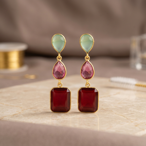 Brass Handmade Ethnic <b>Stud</b> Earrings 14k/24k Gold Plated Rhodium Plated Rose Gold Circlet Unisex Anniversary - Product Image 3
