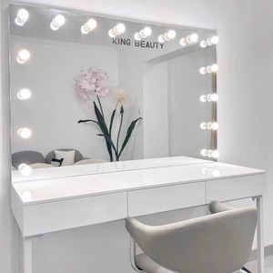 Mesa de Maquillaje Profesional de Alta Calidad Estilo Vintage Francés para Salón de Belleza o Tienda de <span class=keywords><strong>Bodas</strong></span> con Luz, en Venta - Product Image 1