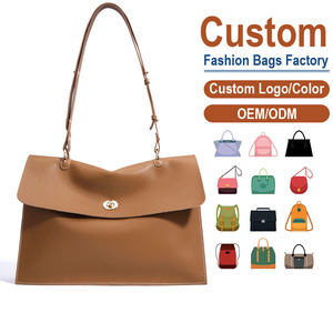 Premium Genuine Leather <b>Shoulder</b> Bag Classic Flap Design Adjustable <b>Strap</b> Custom Logo Available Custom Leather Handbag - Product Image 1
