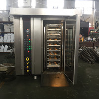 Carro comercial para horno de aire caliente Darepa, máquina rotativa para hornear de 16 bandejas para hoteles con tecnología Digital para hornear frutas de maíz
