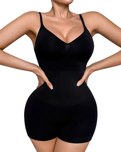 Body sculptant sans couture en soie pour femme, contrôle du ventre moyen, rehausseur de fesses, amincissant, compression, gaine amincissante pour la taille, gaine sculptante intégrale - Product Image 1