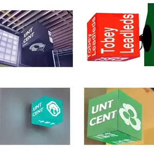 4G Wifi Cà Phê Ứng Dụng Cửa Hàng Trong Nhà Ngoài Trời Đầy Đủ Màu Sắc Quảng Cáo Dấu Hiệu Ma Thuật Cube Quảng Cáo Biển Dẫn Hộp - Product Image 4