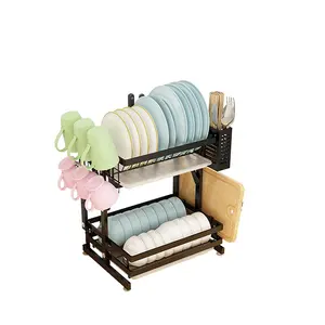 Wholesale Suppliers Organizer Holder Dishes Bowl Drying Rack Dish Rack Distance Adjustable Shelving Drying Rack