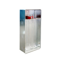 Grille d'extraction de fumée à pression positive multi-lames en acier galvanisé avec actionneur électrique pour conduit d'ascenseur
