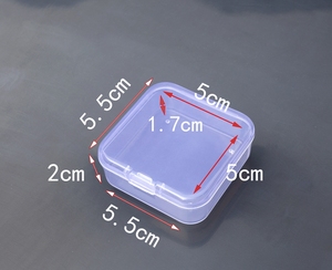 EW style 55mm * 55mm <span class=keywords><strong>Clear</strong></span> ransparsparmall Mall lastic - Product Image 1