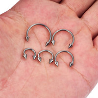 Venta al por mayor de joyería para piercing corporal de titanio ASTM F136: Piercings Daith, Spike, Horseshoe, Septum, Anillos de nariz, Pendientes Helix y para cartílago