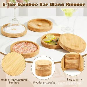 Ensemble de cuillères à sel en bois de 7,9 pouces, accessoires de bar réutilisables pour le stockage des assaisonnements de cocktails - Product Image 3