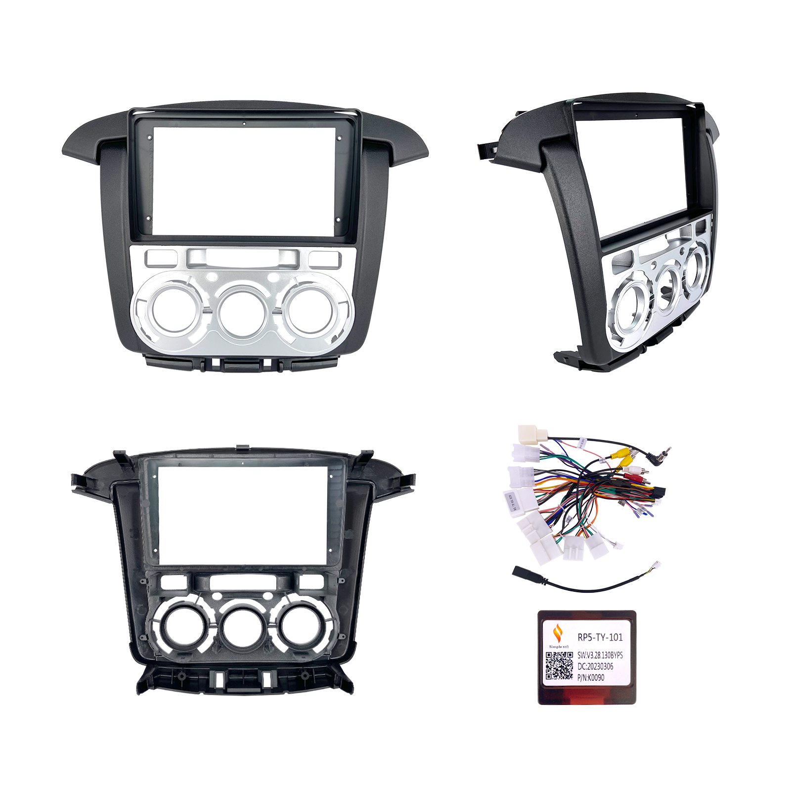 Простая мягкая Автомобильная приборная панель Радио Рамка для автомобиля стерео DVD плеер Комплект кадров для 2011-2014 Toyota INNOVA 9 дюймов