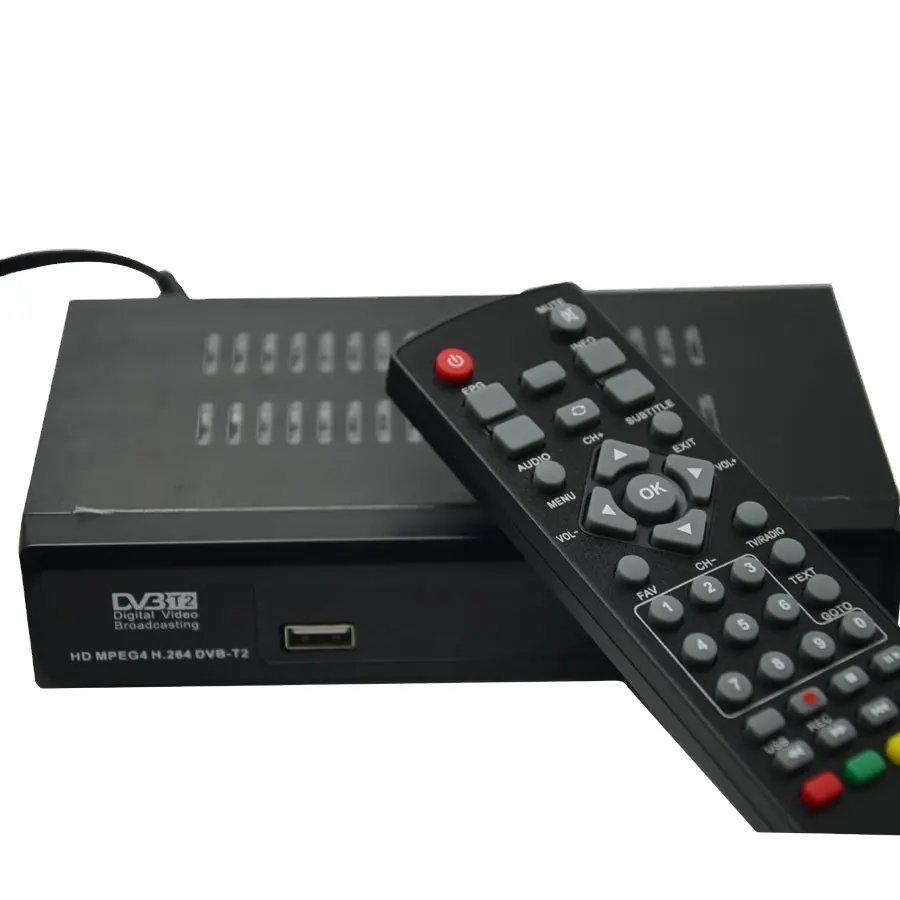 1080P Digital-TV-Empfänger Full Mini HD Home DVB T2 Set-Top-Box hergestellt in China Shenzhen