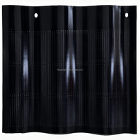 Tuiles solaires bifaciales monocristallines noires, grises, en métal, revêtues de pierre, tuiles classiques BIPV
