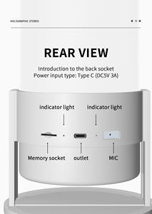 Nouveau ventilateur holographique 3D à effet rotatif à 360°, haute résolution, application mobile, ventilateur holographique 3D avec haut-parleur intégré, machine publicitaire 3D - Product Image 5