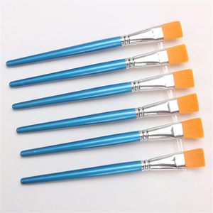 Bomeijia แปรงทาสีแบนขนาด3/4นิ้วแปรงอะคริลิกขนแปรงสังเคราะห์กว้างแปรงทาสีสีน้ำขนาดเล็กงานฝีมือจำนวนมาก - Product Image 2