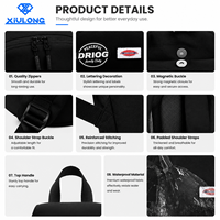 Sac à dos urbain décontracté en polyester imperméable antivol avec fermeture éclair, multi-poches, léger, de haute qualité, meilleur sac à dos
