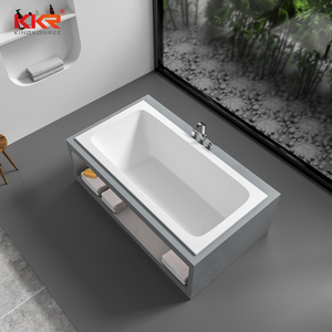 Bak mandi berdiri bebas batu akrilik kelas atas Hotel dengan sistem drainase bak permukaan padat - Product Image 1