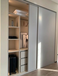Armoire à portes coulissantes en MDF, finition mélamine, mini échantillon, <span class=keywords><strong>prix</strong></span> bas, panneau de particules, armoire à vêtements, placard, sur mesure - Product Image 2