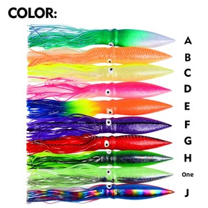 Esca Artificiale Morbida <span class=keywords><strong>in</strong></span> <span class=keywords><strong>Silicone</strong></span> Gel Luminescente a Forma di Calamaro, Grande, Cava, Realistica, per Pesca <span class=keywords><strong>in</strong></span> <span class=keywords><strong>Mare</strong></span>, con Punta Barbigliata per Traina - Product Image 2