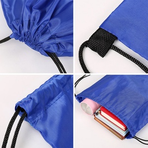 Sac à dos à cordon de serrage en polyester 210D personnalisé avec logo promotionnel, sacs de rangement pour épicerie, sacs à cordon de serrage pour sac de sport avec PU - Product Image 5