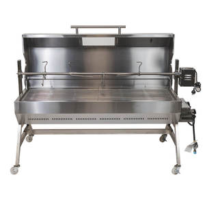 Rôtissoire à gaz de 1500 mm avec gril à capot pour poulets, agneaux et cochons - Product Image 4