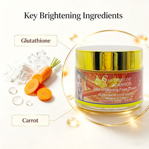 Crème éclaircissante visage au glutathion et à la carotte, marque privée, anti-taches et hydratante, réparatrice et anti-âge pour peaux africaines - Product Image 5