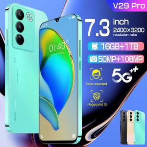 โทรศัพท์มือถือแอนดรอยด์7.3นิ้ว16GB + 1TB V29ของแท้จากจีน - Product Image 3