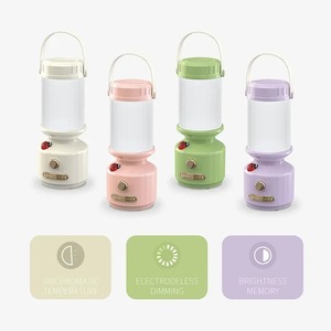 Lanterne de camping vintage, lampe LED suspendue pour tente, rechargeable, portable, lampe de nuit d'urgence pour la pêche, la randonnée, l'éclairage - Product Image 2