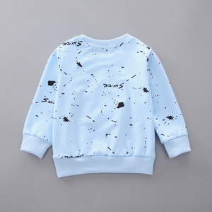 Ensembles de vêtements pour enfants, costumes pour garçons, coton bleu, manches longues, ensemble imprimé étoile pour enfants - Product Image 3