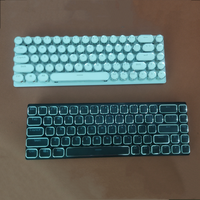 Clavier mécanique compact 68 touches 65% HX-JX04 coloré, connectable par USB, pour ordinateur de bureau avec rétroéclairage LED