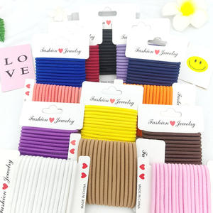 4Mm Elastische Hair Tie Neutrale Heldere Kleuren Geen Metalen Haarbanden Voor Vrouwen Duurzaam Paardenstaart Houders Voor Dik Haar - Product Image 1