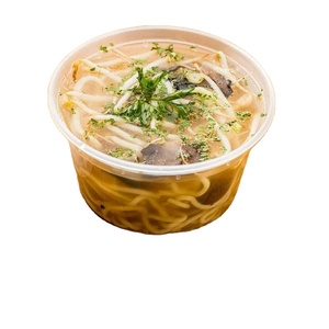 Bols brillants personnalisés, ronds, jetables, en PP avec couvercles, contenants pour soupe - Product Image 4