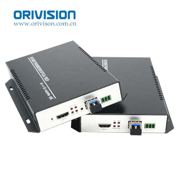 Uncompressed 4K Optical Fiber HDMI Extender Multi Mode 300m Single Mode 10KM HDMI Over Fiber Extender