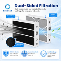 Filtre à air HVAC MERV 16 20x25x5 de remplacement compatible avec le système de fournaise Lennox X6675 HCC20-28 HCF20-16