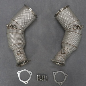 ท่อดาวน์ไปป์สำหรับ Audi RS4 B8 RS5 B9 2.9T ปี 2019-2024 ท่อไอเสียแบบสปอร์ตพร้อมแผ่นกันความร้อนสำหรับใช้งานบนถนน - Product Image 5