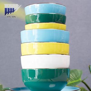 Bol en céramique de grès fait sur commande en gros de restaurant pour la couleur unie de Offre Spéciale - Product Image 1