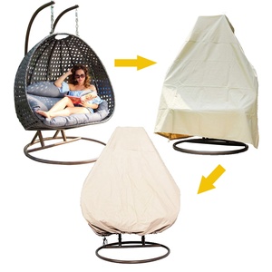<span class=keywords><strong>Housse</strong></span> de chaise suspendue en forme d'œuf pour 2 personnes, imperméable, <span class=keywords><strong>protection</strong></span> solaire, durable, 100% polyester, unie, pour la plage/l'hôtel/les fauteuils - Product Image 3